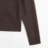 Woll-Cardigan mit hohem Kragen