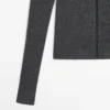 Woll-Cardigan mit Reißverschluss