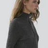 Woll-Cardigan mit Reißverschluss