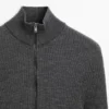 Woll-Cardigan mit Reißverschluss