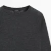 Woll-T-Shirt mit Raglanärmeln