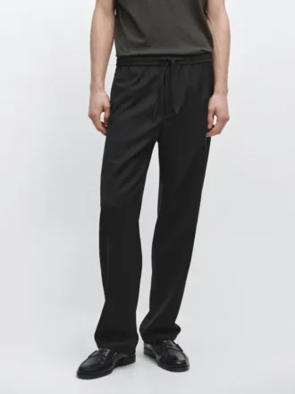 Wollhose in lockerer Passform