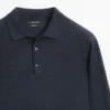 Wollpullover mit Polokragen