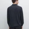 Wollpullover mit Polokragen