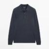 Wollpullover mit Polokragen